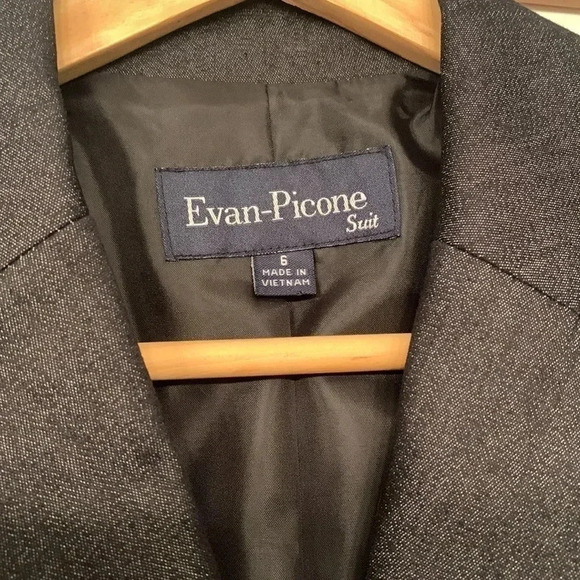 Evan  Picone Skirt Suit sz 6 - Picture 2 of 14